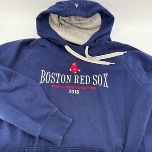 Boston Red Sox Hoodie Mens XL Navy Blue 2018 World Series Champions Antigua MLB